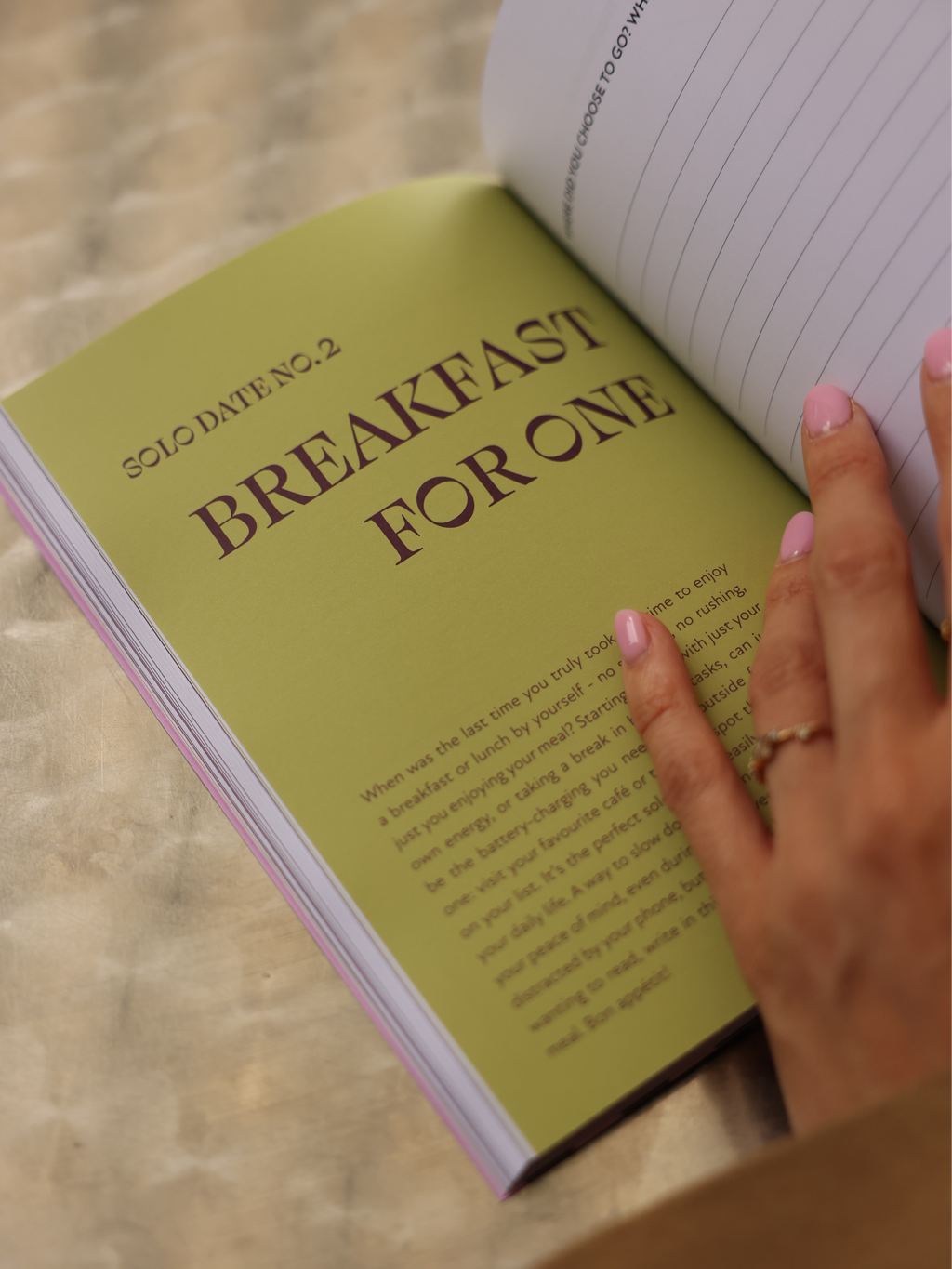 Solo is the way to go - Solo Date Journal